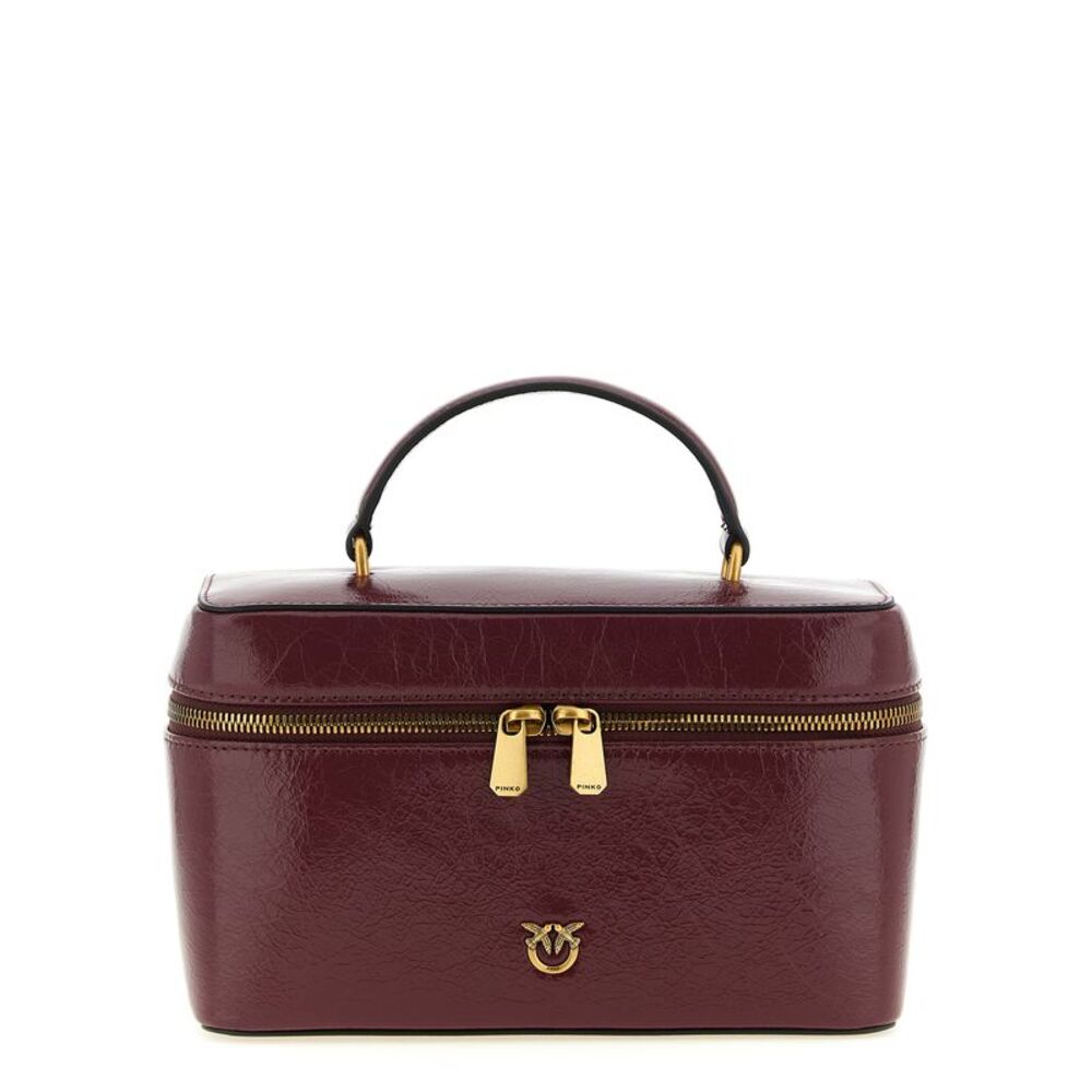 PINKO Bordeaux Calfskin Women's Handbag